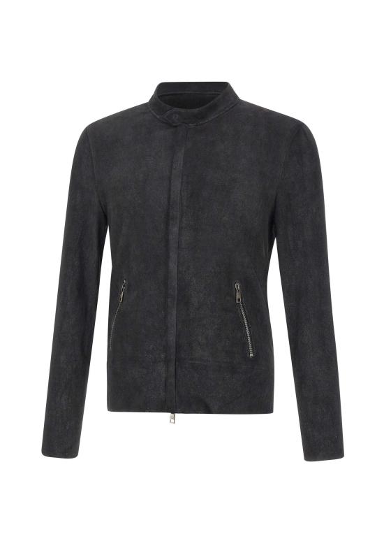 26SS 조르지오 브라토 가죽 자켓 GU26S9486BISSNOW NERO BLACK