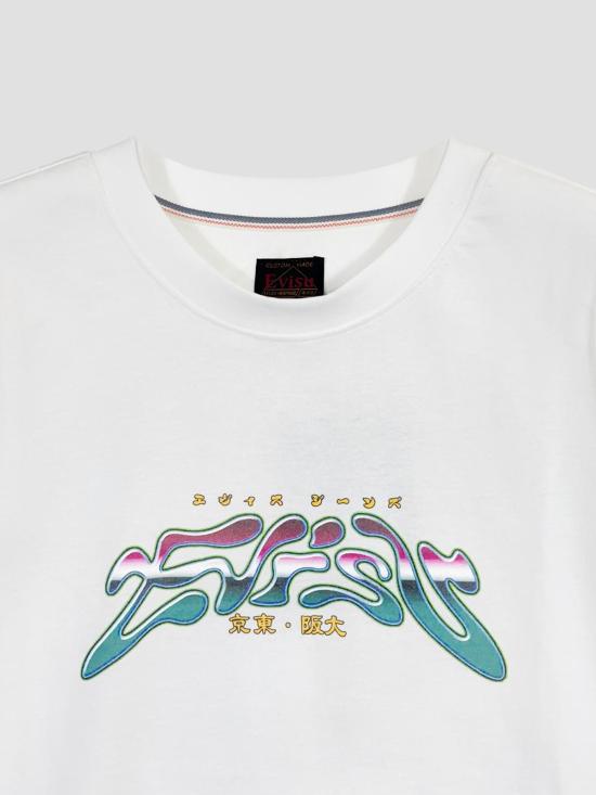 26SS 에비수 반팔 티셔츠 2ESHTM6TS1089 WHTO OFF WHITE - EVISU