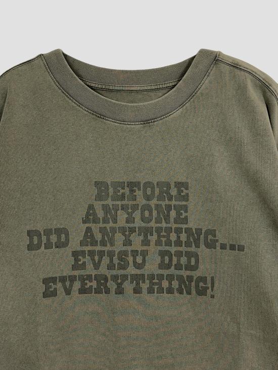 26SS 에비수 긴팔 티셔츠 2ESEJM6TL6025 GRYL LIGHT GREY - EVISU