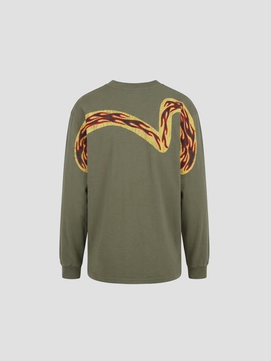 26SS 에비수 긴팔 티셔츠 2ESEJM6TL6025 GRYL LIGHT GREY - EVISU