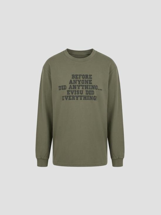 26SS 에비수 긴팔 티셔츠 2ESEJM6TL6025 GRYL LIGHT GREY