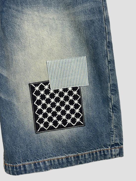 26SS 에비수 데님 숏팬츠 2ESHTM6DS1062 INDL LIGHT TONE INDIGO - EVISU