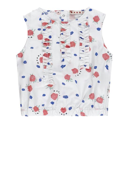 26SS [키즈] 마르니 티셔츠 M01697 M00WA0M100 Bianco