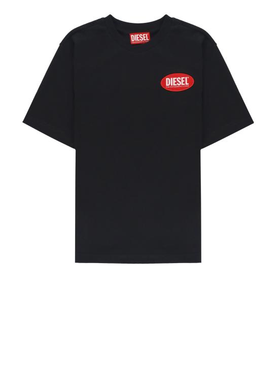 26SS [키즈] 디젤 티셔츠 J02469 KYAUNK900 Nero