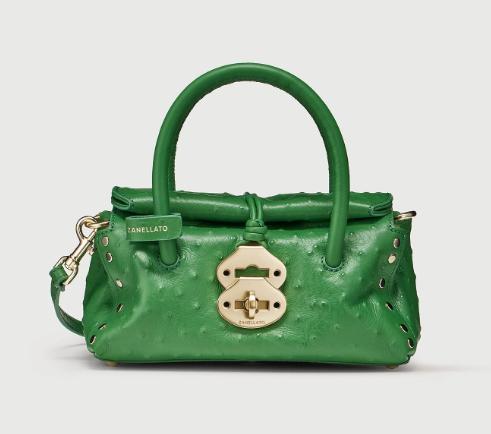 26SS 자넬라토 토트백 0687502230000BABY Z0496 GREEN CORTE DEI GRECI