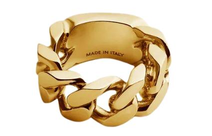 25FW MM6 메종마르지엘라 반지 SM6UQ0104P8371950 GOLD TONE - MM6 MAISON MARGIELA