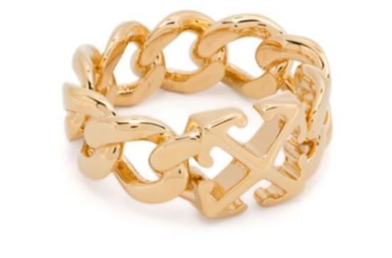 25FW 오프화이트 반지 OWOC11GC99MET0017600 GOLD TONE - OFF WHITE