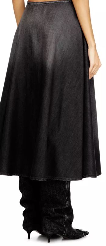 26SS 디젤 미디 스커트 A20376068VM02 Black - DIESEL