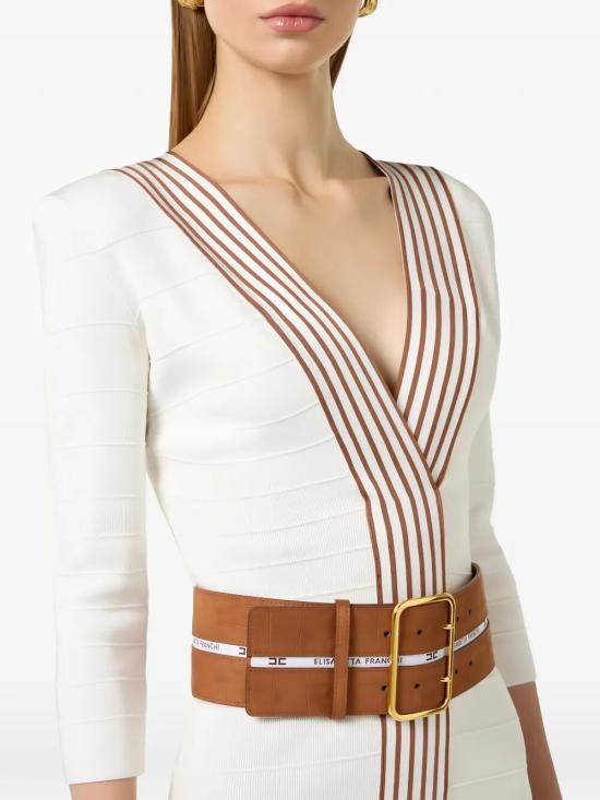 26SS 엘리자베타프랜치 미디 원피스 AM01S61E2AQ6 Ivory - ELISABETTA FRANCHI