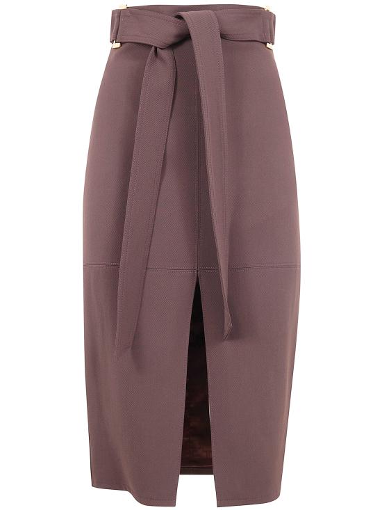 26SS 엘리자베타프랜치 미디 스커트 GO17361E2644 Cocoa brown