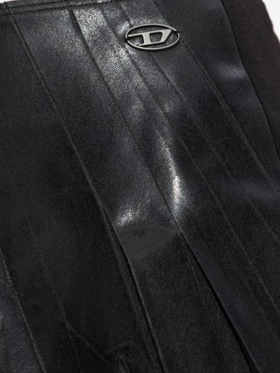 26SS 디젤 Short pleated coated suiting 스커트 A209910SLCF93R Black - DIESEL