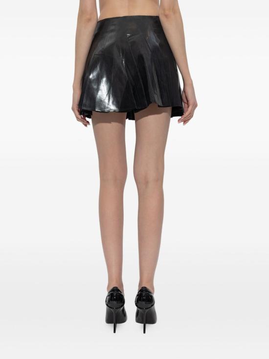 26SS 디젤 Short pleated coated suiting 스커트 A209910SLCF93R Black - DIESEL