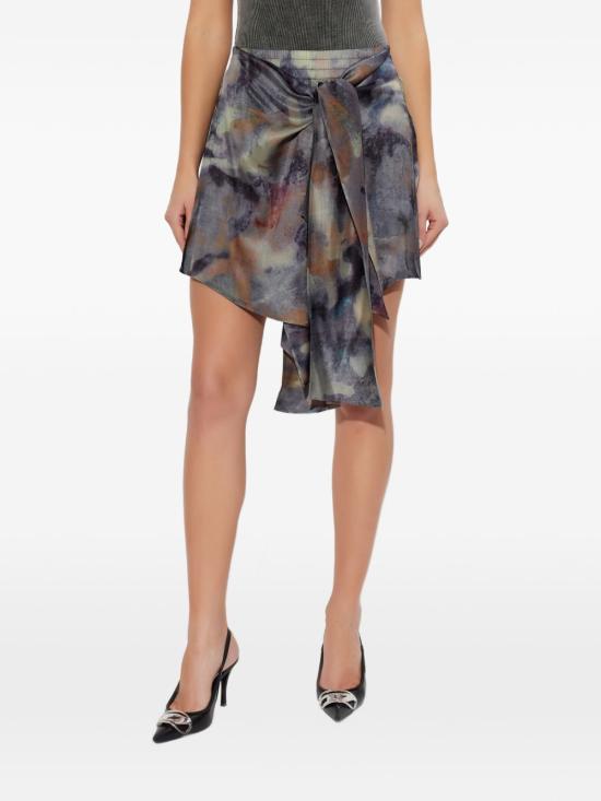 26SS 디젤 printed satin 스커트 A212250DMBN8ATA Grey - DIESEL