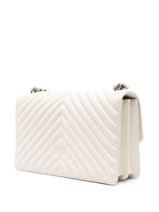 26SS 핑코 토트백 100941A0GKZ14O BIANCO SILVER - PINKO