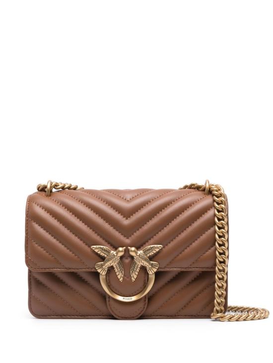 26SS 핑코 숄더백 100074A0GKL17Q MARRONE ORO