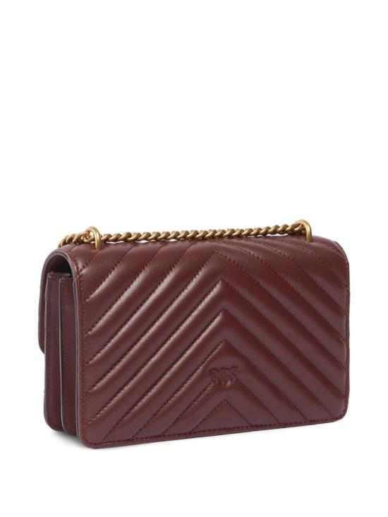 26SS 핑코 숄더백 100074A0GKR49Q BURGUNDY ORO - PINKO