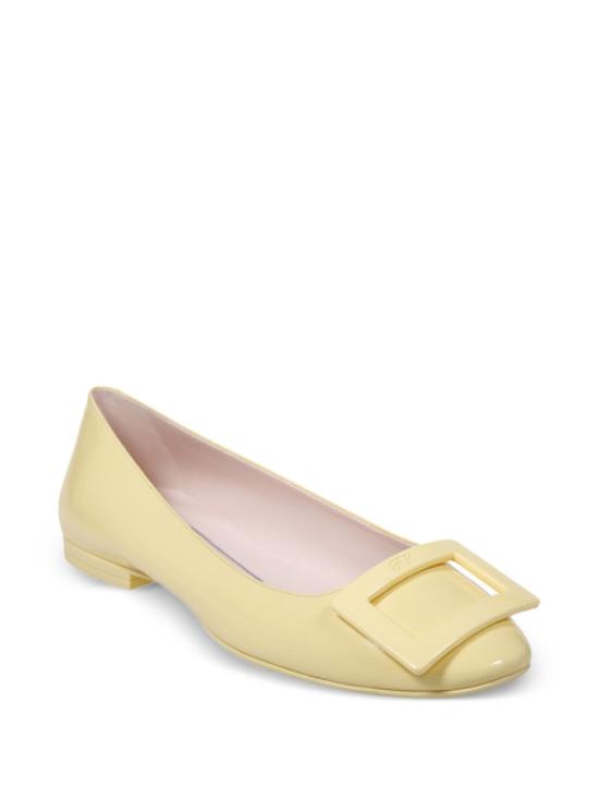 26SS 로저비비에 U 룩 발레리나 플랫 RVW66834910D1PG020 LIGHT YELLOW - ROGER VIVIER