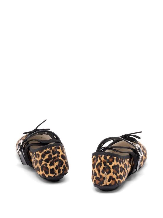 26SS 레페토 발레 트위스트 플랫 슈즈 V4237PONYVBALLETTWIBAB1480 NOIR LEOPA - REPETTO