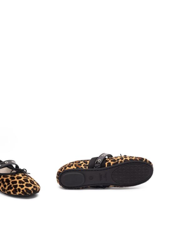 26SS 레페토 발레 트위스트 플랫 슈즈 V4237PONYVBALLETTWIBAB1480 NOIR LEOPA - REPETTO