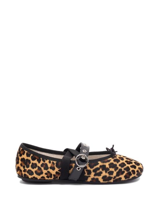 26SS 레페토 발레 트위스트 플랫 슈즈 V4237PONYVBALLETTWIBAB1480 NOIR LEOPA