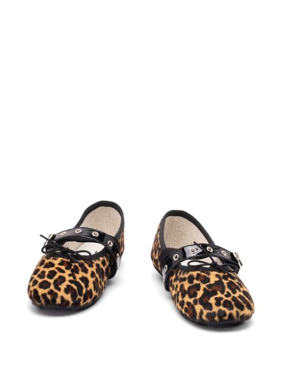 26SS 레페토 발레 트위스트 플랫 슈즈 V4237PONYVBALLETTWIBAB1480 NOIR LEOPA - REPETTO