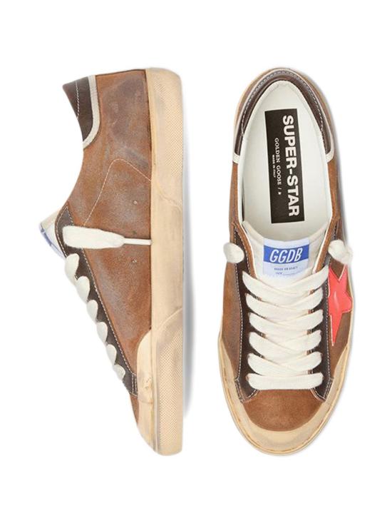 26SS 골든구스 슈퍼스타 스니커즈 GMF01026F00810855737 BROWN ORANGE - GOLDEN GOOSE