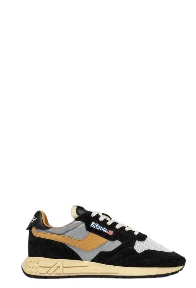 26SS 오트리 릴윈드 로우 나일론 스웨이드 스니커즈 WWLMRL05SLVORNG Black Silver Orange