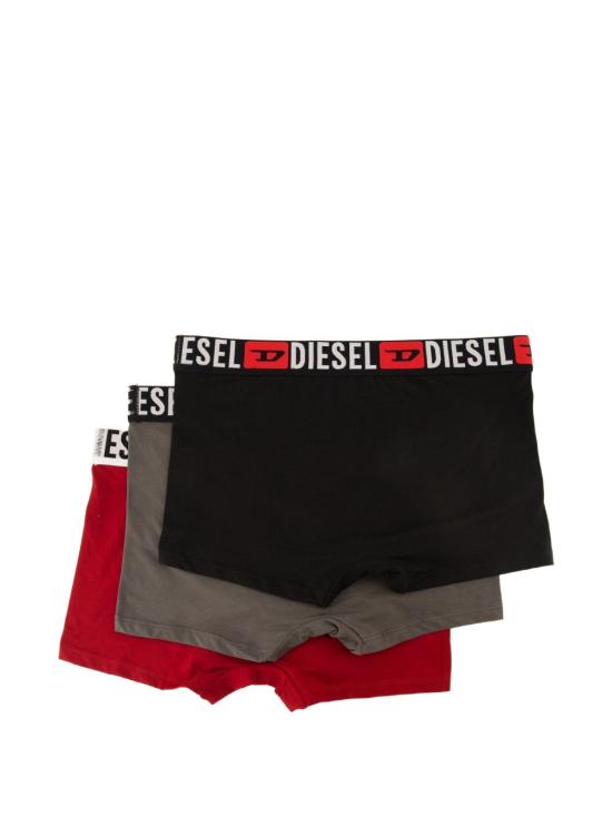 26SS 디젤 Umbx 데미안 박서 브리프 3팩 00ST3V0DDAIE7449 Black Grey Red - DIESEL