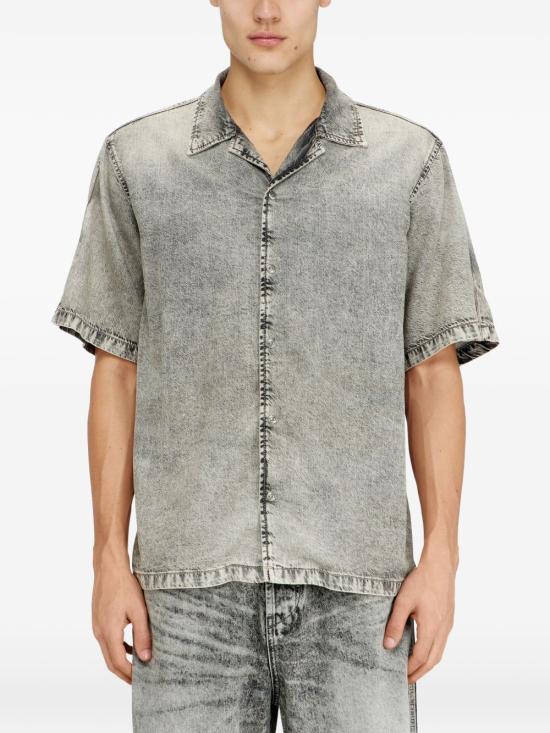 26SS 디젤 반팔 셔츠 A21737068UM02 Light grey - DIESEL