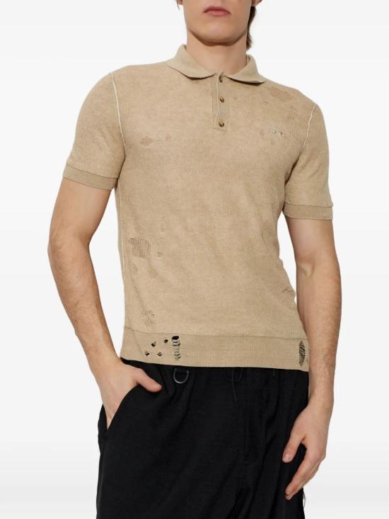26SS 디젤 폴로 티셔츠 A239070DDBN7FM Beige - DIESEL