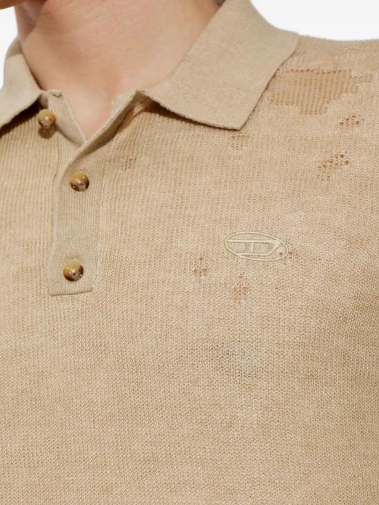26SS 디젤 폴로 티셔츠 A239070DDBN7FM Beige - DIESEL