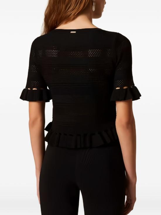 26SS 트윈셋 반팔 티셔츠 261TP3082S2131500006 BLACK - TWINSET