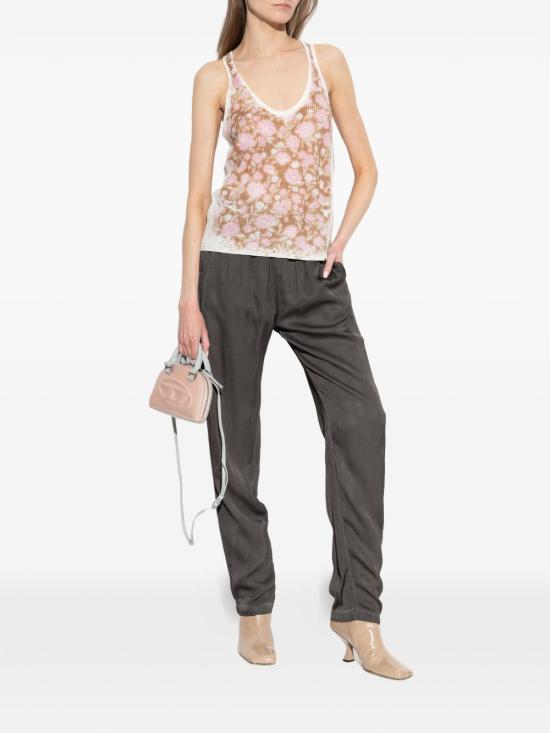 26SS 디젤 민소매 티셔츠 A239340IKCL7GJ Pink Brown - DIESEL