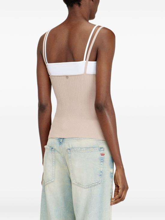 26SS 디젤 M-잔드라 니트 탱크 탑 A208450WICK7AW Neutrals - DIESEL