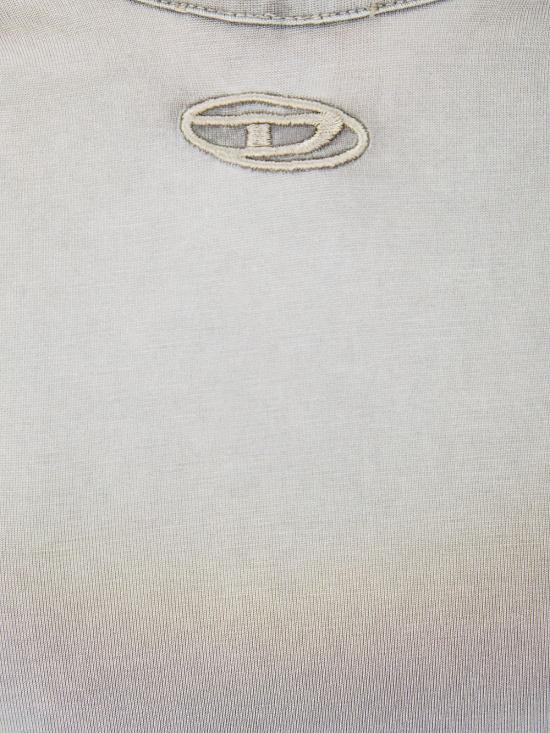 26SS 디젤 T-TWY 슬리브리스 텐셀 모달 블랜드 저지 티셔츠 A218700EPCJ5GDA Grey - DIESEL