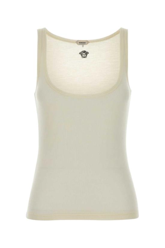 26SS 베르사체 민소매 티셔츠 10236981A17548 1W150 Yellow