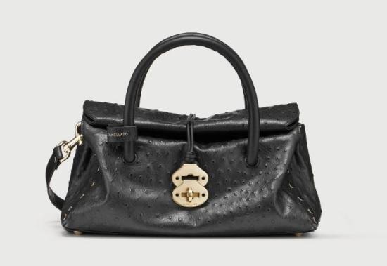 26SS 자넬라토 토트백 0687502230000S Z0001 BLACK CRATERE