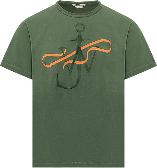26SS JW앤더슨 리본 앵커 티셔츠 JT0320PG1937500 DONKERGREEN