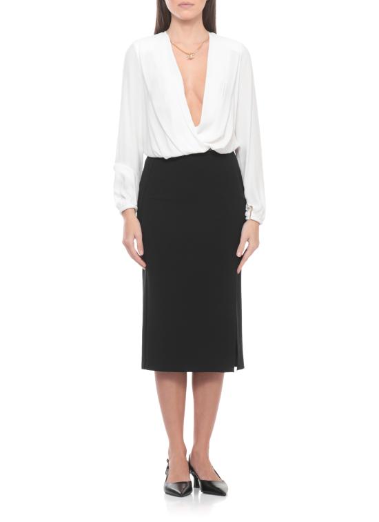 26SS 엘리자베타프랜치 블라우스 CB00762E2 360 Avorio - ELISABETTA FRANCHI