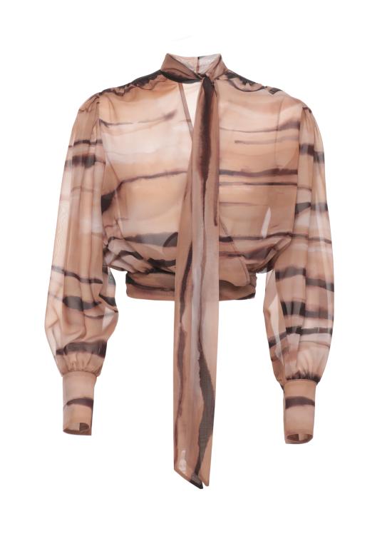 26SS 엘리자베타프랜치 블라우스 CA16062E2 470 Marrone