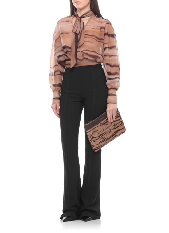 26SS 엘리자베타프랜치 블라우스 CA16062E2 470 Marrone - ELISABETTA FRANCHI