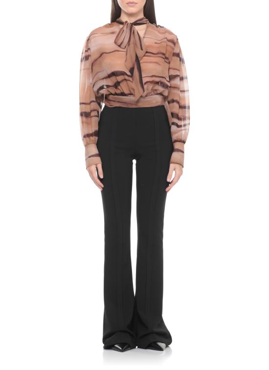 26SS 엘리자베타프랜치 블라우스 CA16062E2 470 Marrone - ELISABETTA FRANCHI