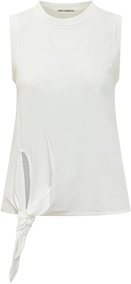 26SS JW앤더슨 민소매 티셔츠 JO0284PG1810001 WHITE