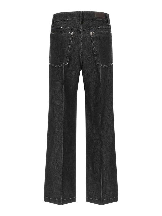 26SS 르메르 스터드 와이드 팬츠 PA1288LD1061BK965 Black - LEMAIRE