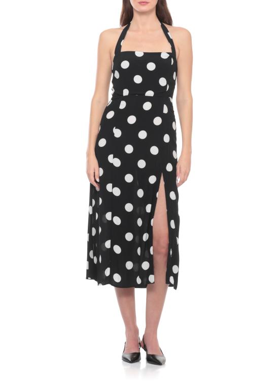 26SS 마 데 마가리타스 롱 원피스 MMABW01536 PTTS0053POIS GRANDE NERO Nero - MAR DE MARGARITAS