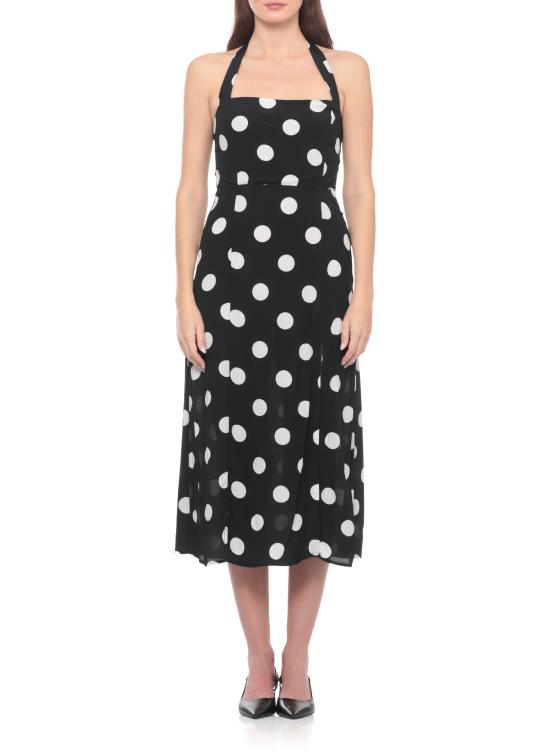 26SS 마 데 마가리타스 롱 원피스 MMABW01536 PTTS0053POIS GRANDE NERO Nero - MAR DE MARGARITAS