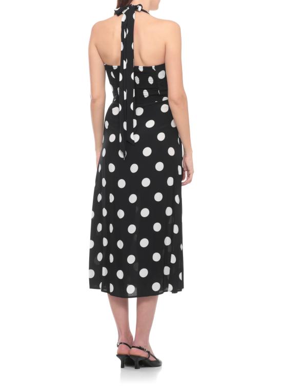 26SS 마 데 마가리타스 롱 원피스 MMABW01536 PTTS0053POIS GRANDE NERO Nero - MAR DE MARGARITAS