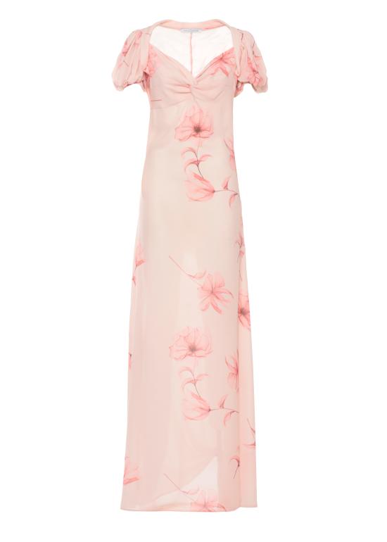 26SS 마 데 마가리타스 롱 원피스 MMABW01563 TMTI0001LOTUS PESCA Rosa