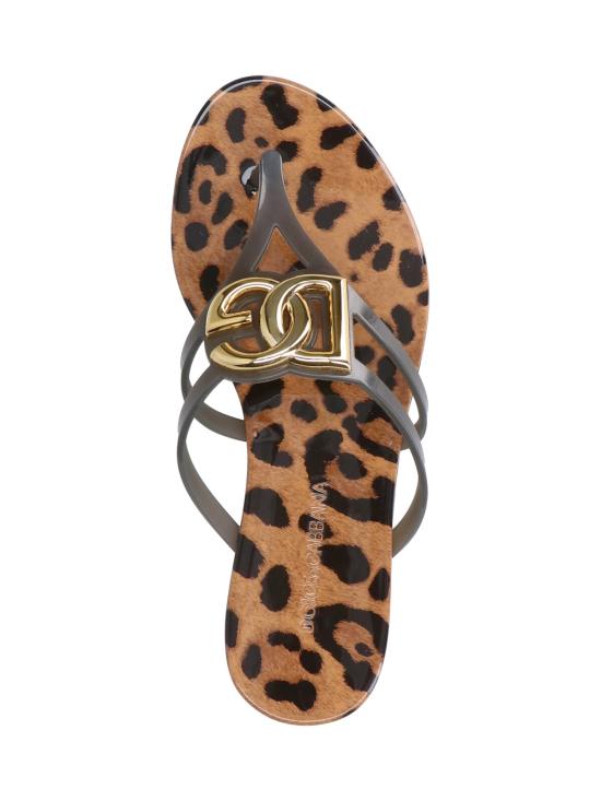 26SS 돌체앤가바나 러버 비치웨어 슬라이드 CW2418 AY850 HY13M MultiColour - DOLCE & GABBANA