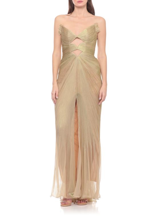 26SS 마리아루시아호한 롱 원피스 PS26003 CARMENBUTTERFLYWING Oro - MARIA LUCIA HOHAN